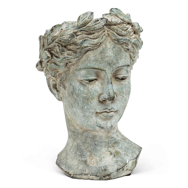 Conservatorio 10 in. Woman Head Planter, Grey - Large CO2451448 - main